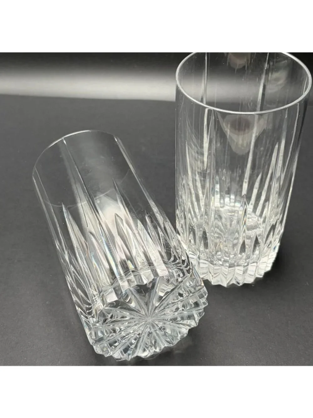Set of 2 Mikasa Artic Lights Executive Crystal Highball Glasses  6.5